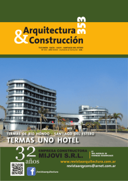 TERMAS UNO HOTEL - Arquitectura &amp