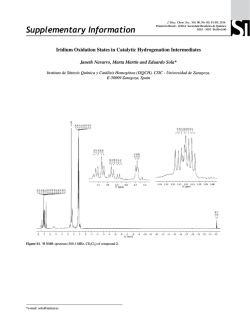 Supplementary Information - Sociedade Brasileira de Qu&iacute;mica