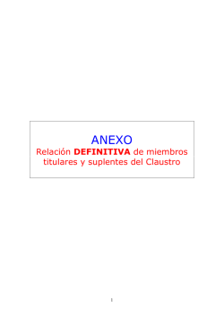 Elecciones de CLAUSTRO - 2008 - Universidad de Zaragoza