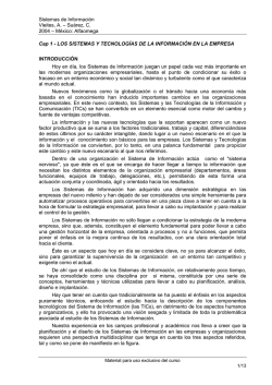 Cap 1 - LOS SISTEMAS Y TECNOLOGAS DE LA - Campus Fundec