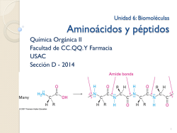Aminoácidos y péptidos - Departamento de Química Orgánica