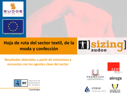 Hoja de ruta del sector textil, de la moda y confección - Sudoe