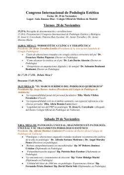 Ver Programa - Fundación Española de Medicina, Estética y