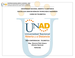 universidad nacional abierta ya distancia escuela de - Unad