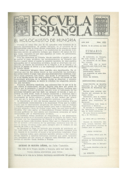 Escuela española - Año XVI, núm. 825, 31 de octubre de 1956