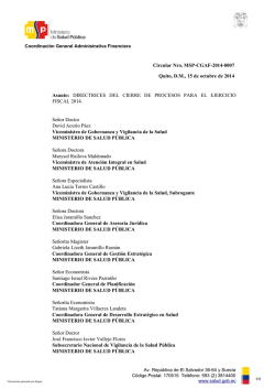 procesos de contrataciòn limite msp-cgaf-2014-0007-1