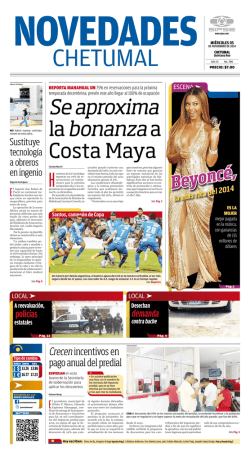 Se aproxima la bonanza a Costa Maya - Sipse