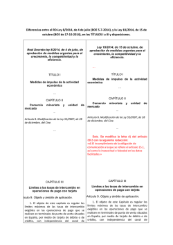Diferencias entre el RD-Ley 8/2014, de 4 de julio - Civil Mercantil