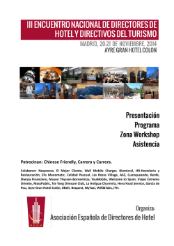 PresentaciÃ³n Programa Zona Workshop Asistencia - AEDH