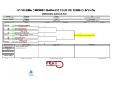 5ª prueba circuito badajoz club de tenis olivenza - MatchBall