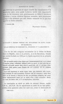Uno de los m&aacute;s antig,.ios monasterios de la Orden de Santa Clara