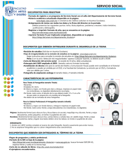 REQUISITOS INFORME DE SERVICIO SOCIAL - Blogs ENAP - UNAM