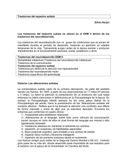Trastornos del espectro autista