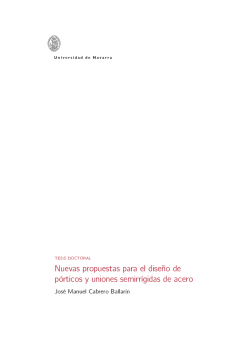Nuevas propuestas para el diseño de pórticos y uniones - Dadun