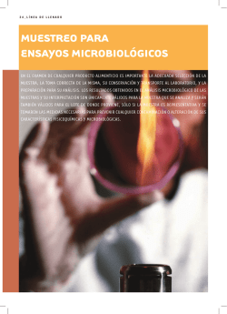 Muestreo para ensayos Microbiológicos - compositae