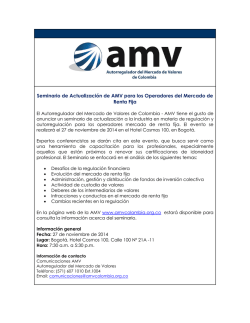 Seminario de Actualización de AMV para los Operadores del