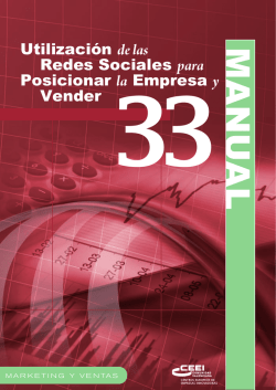 Utilización de la Redes Sociales para posicionar la empresa y vender