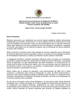MISIÓN PERMANENTE DE MÉXICO Intervención - Paper Smart