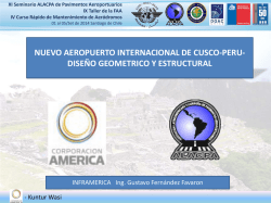 DIA/DAY 4 - Nuevo Aeropuerto Internacional de Cusco-Perú - ICAO