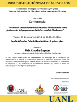 Invitación - Universidad Autónoma de Nuevo León