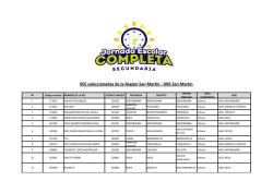 IIEE seleccionadas de la Region San Mart&iacute;n - DRE San Mart&iacute;n