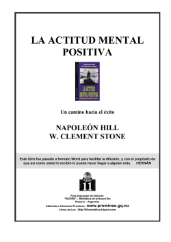 Hill - Stone - La Actitud Mental Positiva - Negocios y Familias