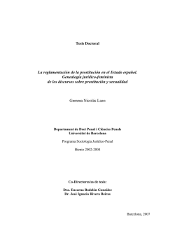 La reglamentaci&oacute;n de la prostituci&oacute;n en el Estado