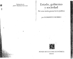 Estado, gobierno y sociedad - Facultad de Ciencias Políticas y
