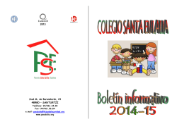 boletin14-15 - Patronato Santa Eulalia Ikastetxea