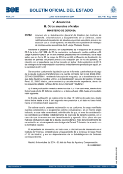 Anuncio 35762 del BOE núm. 248 de 2014 - BOE.es
