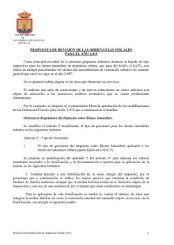 ordenanzas fiscales - Las Cabezas de San Juan