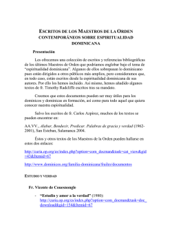 ESCRITOS DE LOS MAESTROS DE LA ORDEN