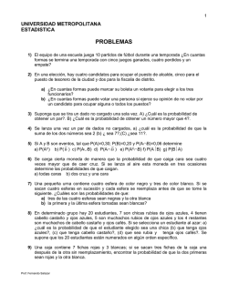 PROBLEMAS DE PROBABILIDADES.doc - Universidad