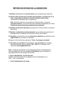 F&Iacute;SICA 2&ordm; BACHILLERATO - Instituto de Bachillerato a Distancia de