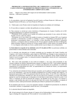 SESIÓN DE CASOS CLÍNICOS PARA RESIDENTES - SEC 2014