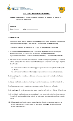 Guía Funciones 1° medio