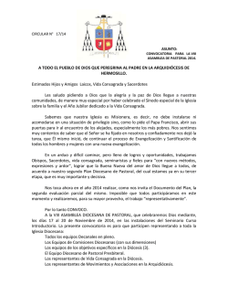 Circular 17/2014 - Arquidiocesis de Hermosillo