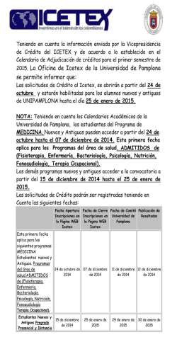 Más información - Universidad de Pamplona