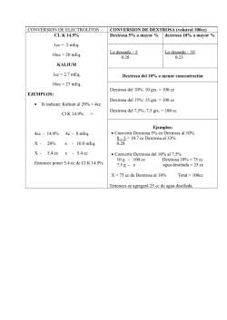 CONVERSION DE ELECTROLITOS