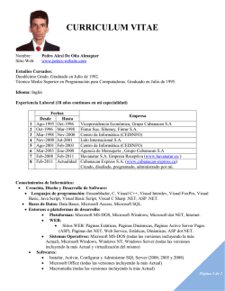 Curriculum Resumen (Microsoft Word)