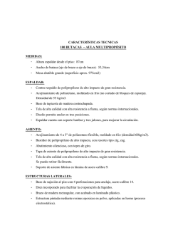 CARACTER&Iacute;STICAS TECNICAS 100 BUTACAS &ndash; AULA