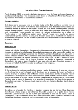 Informaci&oacute;n sobre Fuenteovejuna