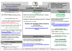 Boletín Oposiciones - Academia Tamargo SL