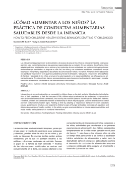 ¿Cómo alimentar a los niños? La práctica de conductas - SciELO