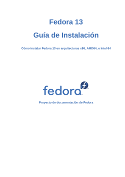 Guía de Instalación - Cómo instalar Fedora 13 en arquitecturas x86