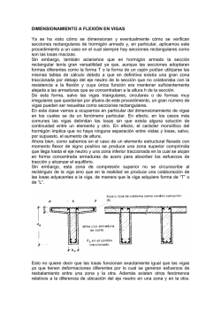 DIMENSIONAMIENTO A FLEXI&Oacute;N EN VIGAS Ya se ha visto c&oacute;mo