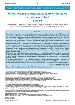 &iquest;C&oacute;mo reducir los accidentes cerebrovasculares en Latinoam&eacute;rica