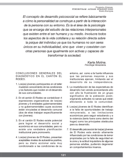 El concepto de desarrollo psicosocial se reﬁere básicamente a