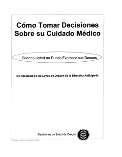 ﬁ Cómo Tomar Decisiones - Umpqua Health Alliance