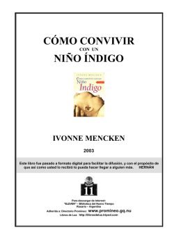 Mencken, Ivonne - C&oacute;mo Convivir con un Indigo - Ning